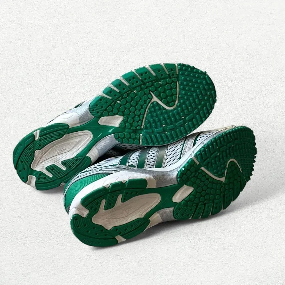 Adidas Originals x Sporty & Rich Adios OG Adiwear in White, Court Green & Silver